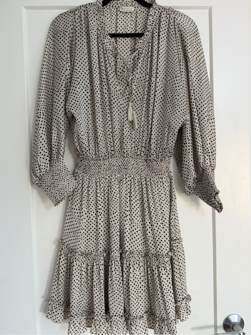 LOVESTITCH Ruffle Dress, Size Medium